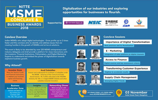 Nitte MSME Conclave and Business Excellence Awards